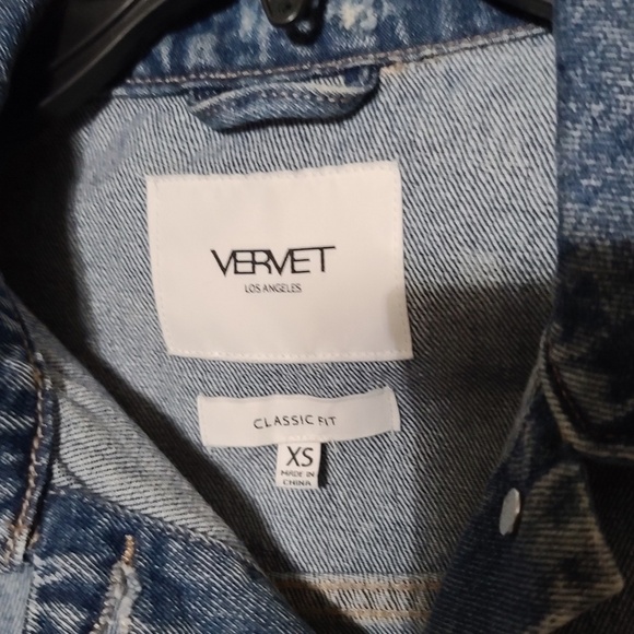 Vervet Distressed Denim Jacket Classic Fit Size XS Women’s - Picture 3 of 3